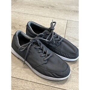 Cuater Travis Mathew Quincy Sneakers Mens 8 Black Canvas Golf Casual Shoes